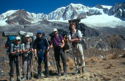 Fünf Bergsteiger