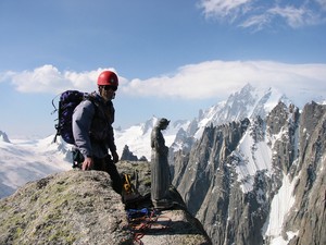 Gipfel der Aiguille du Grepon